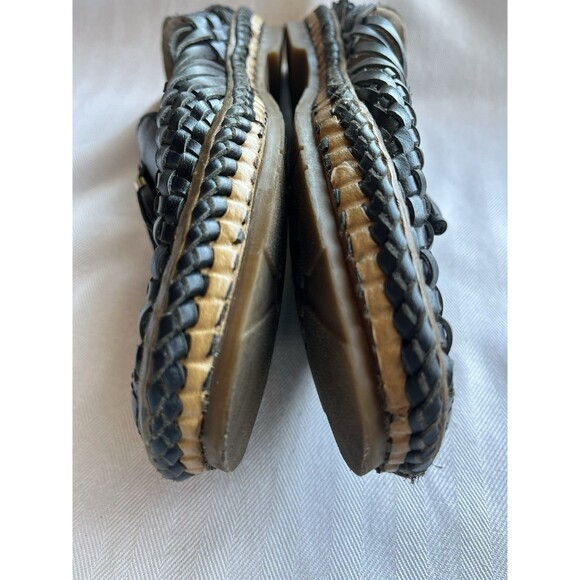 DesiHangover Chief Navy Blue Leather Woven Huarache Slip On Loafer Men’s Size 11 - Picture 10 of 12